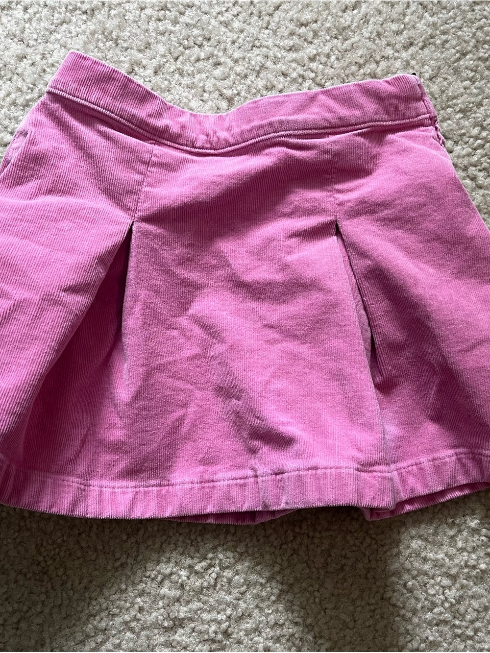 J. Crew Factory Pink Corduroy Pleated Girls Skirt